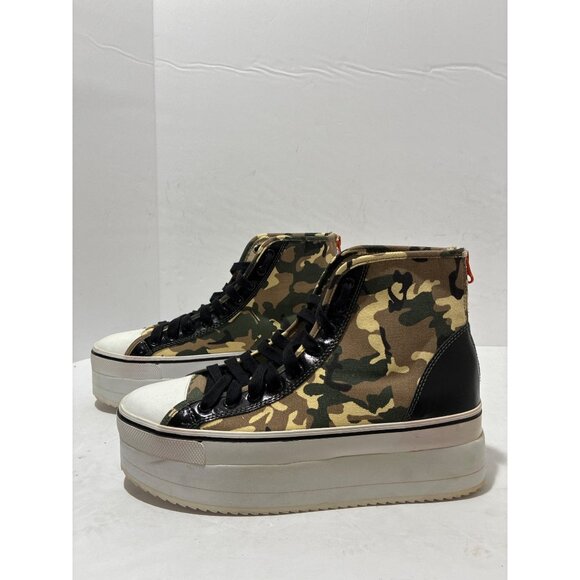 Steve Madden Sneakers women's Camo Stories Platform stories size 11 high top - Picture 1 of 6